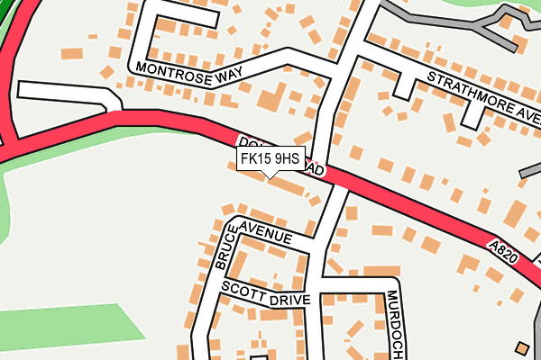 FK15 9HS map - OS OpenMap – Local (Ordnance Survey)