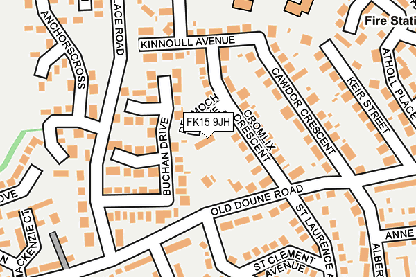 FK15 9JH map - OS OpenMap – Local (Ordnance Survey)