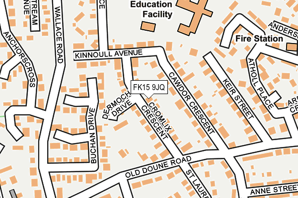 FK15 9JQ map - OS OpenMap – Local (Ordnance Survey)