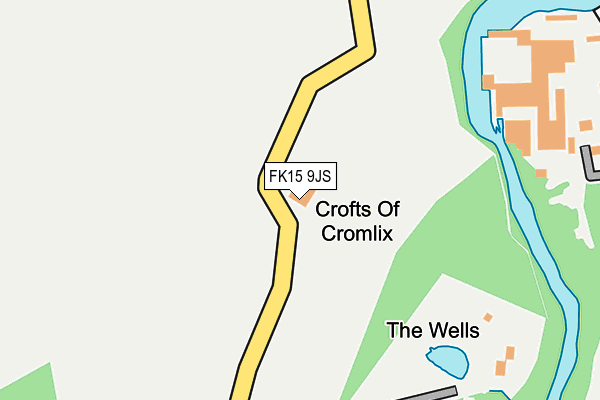 FK15 9JS map - OS OpenMap – Local (Ordnance Survey)