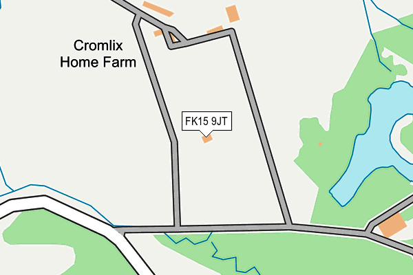 FK15 9JT map - OS OpenMap – Local (Ordnance Survey)