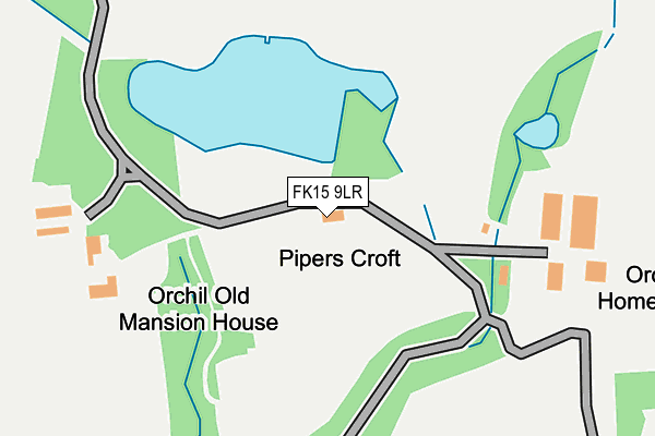 FK15 9LR map - OS OpenMap – Local (Ordnance Survey)