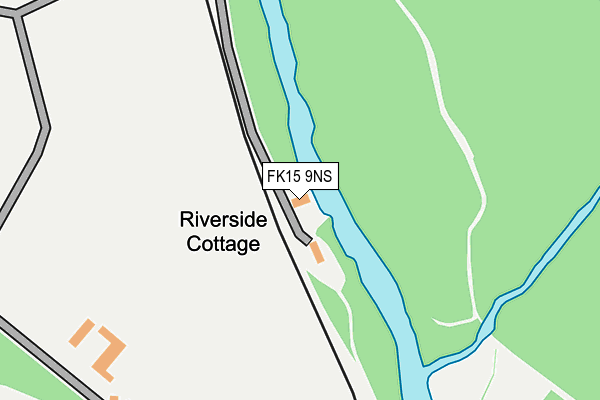 FK15 9NS map - OS OpenMap – Local (Ordnance Survey)