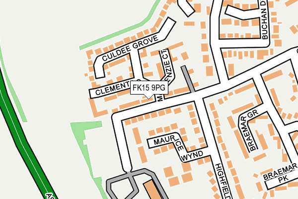 FK15 9PG map - OS OpenMap – Local (Ordnance Survey)