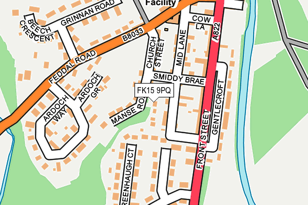 FK15 9PQ map - OS OpenMap – Local (Ordnance Survey)