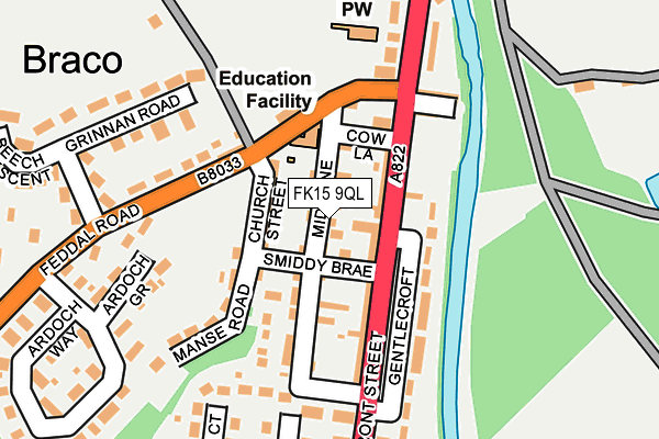 FK15 9QL map - OS OpenMap – Local (Ordnance Survey)