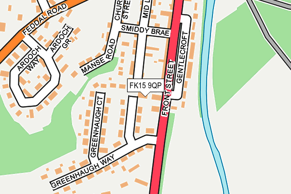 FK15 9QP map - OS OpenMap – Local (Ordnance Survey)