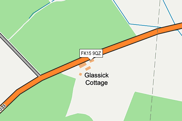FK15 9QZ map - OS OpenMap – Local (Ordnance Survey)
