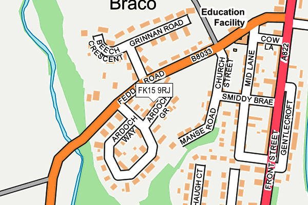 FK15 9RJ map - OS OpenMap – Local (Ordnance Survey)