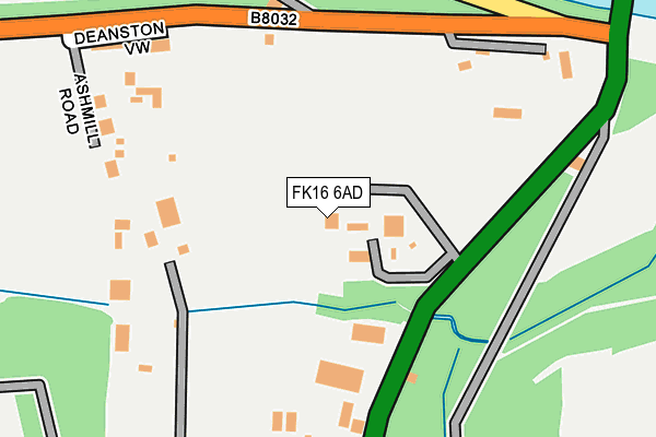 FK16 6AD map - OS OpenMap – Local (Ordnance Survey)