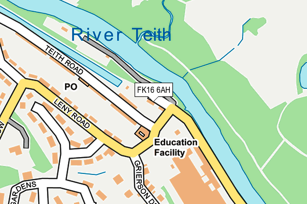 FK16 6AH map - OS OpenMap – Local (Ordnance Survey)