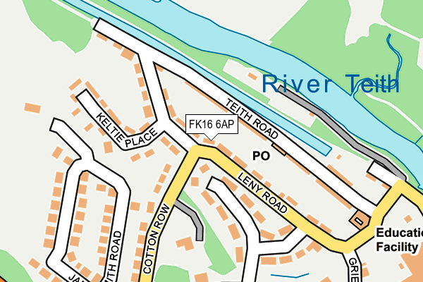 FK16 6AP map - OS OpenMap – Local (Ordnance Survey)