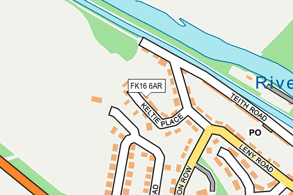 FK16 6AR map - OS OpenMap – Local (Ordnance Survey)