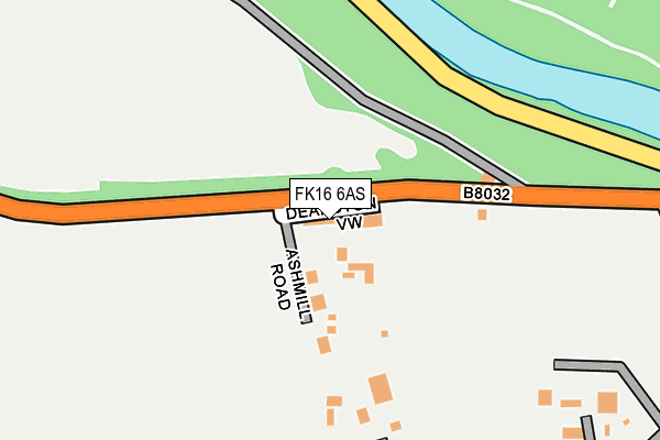 FK16 6AS map - OS OpenMap – Local (Ordnance Survey)