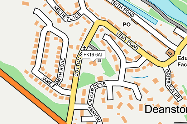 FK16 6AT map - OS OpenMap – Local (Ordnance Survey)