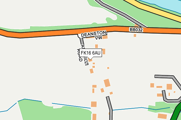 FK16 6AU map - OS OpenMap – Local (Ordnance Survey)