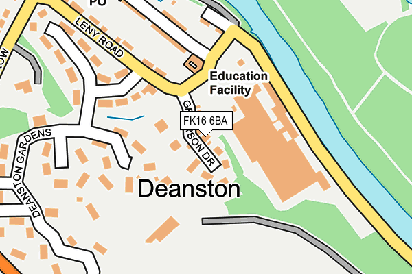 FK16 6BA map - OS OpenMap – Local (Ordnance Survey)