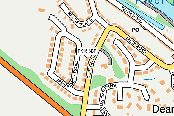 FK16 6BF map - OS OpenMap – Local (Ordnance Survey)