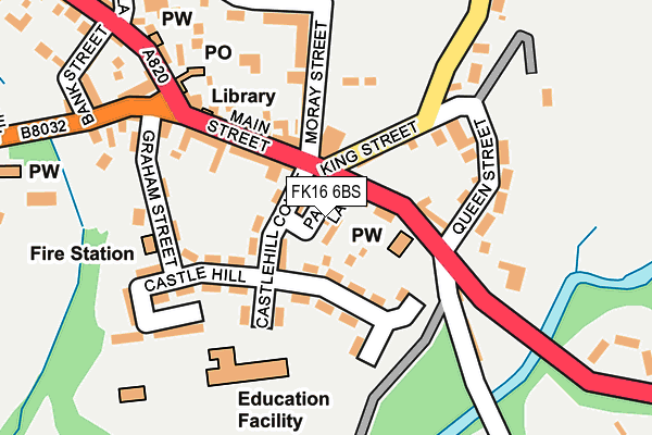 FK16 6BS map - OS OpenMap – Local (Ordnance Survey)