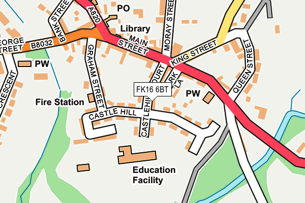 FK16 6BT map - OS OpenMap – Local (Ordnance Survey)