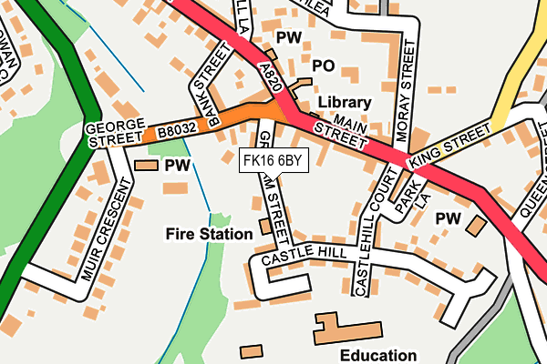 FK16 6BY map - OS OpenMap – Local (Ordnance Survey)