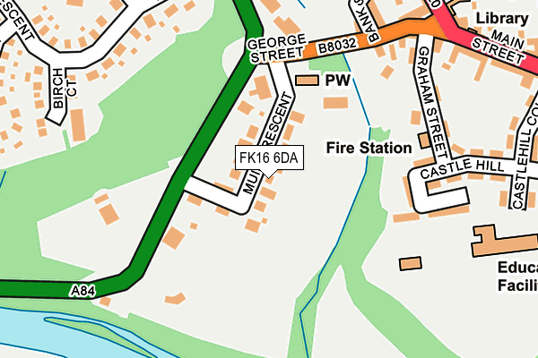 FK16 6DA map - OS OpenMap – Local (Ordnance Survey)