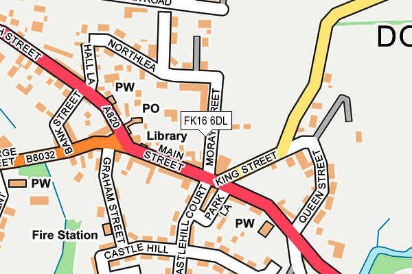FK16 6DL map - OS OpenMap – Local (Ordnance Survey)