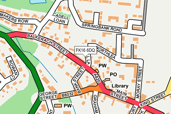FK16 6DQ map - OS OpenMap – Local (Ordnance Survey)