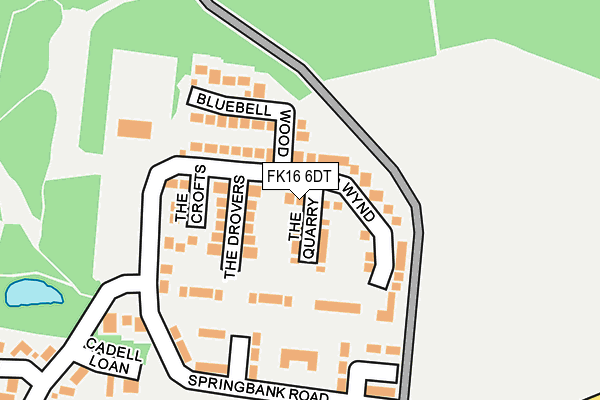 FK16 6DT map - OS OpenMap – Local (Ordnance Survey)