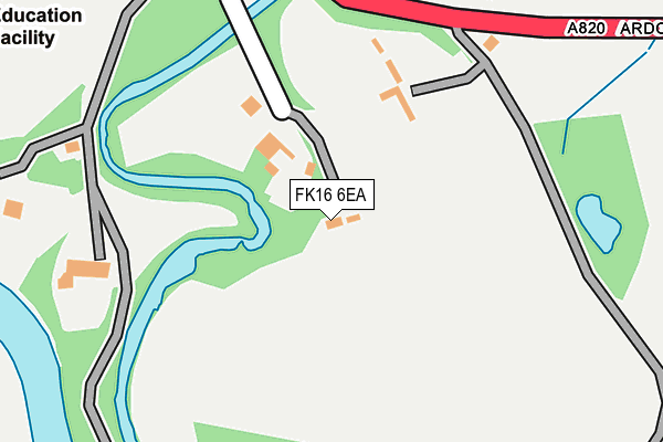 FK16 6EA map - OS OpenMap – Local (Ordnance Survey)