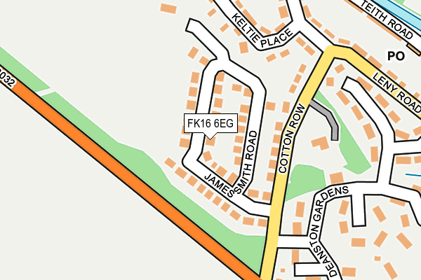 FK16 6EG map - OS OpenMap – Local (Ordnance Survey)