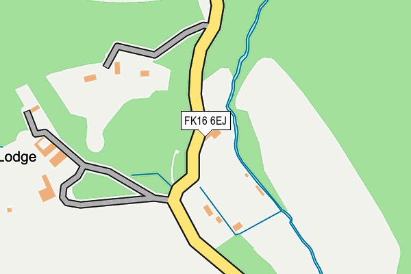 FK16 6EJ map - OS OpenMap – Local (Ordnance Survey)