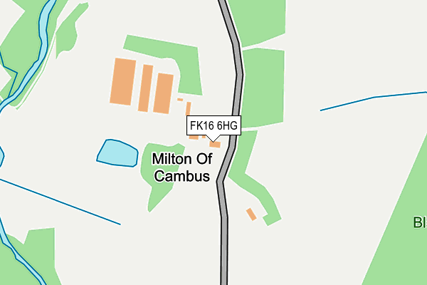 FK16 6HG map - OS OpenMap – Local (Ordnance Survey)