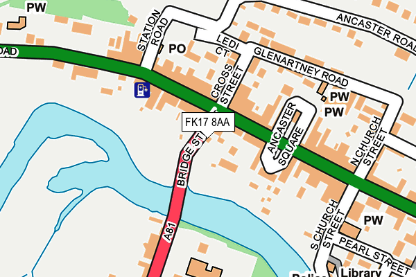 FK17 8AA map - OS OpenMap – Local (Ordnance Survey)