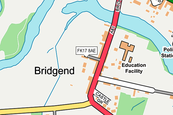 FK17 8AE map - OS OpenMap – Local (Ordnance Survey)