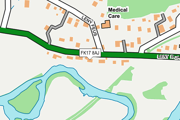 FK17 8AJ map - OS OpenMap – Local (Ordnance Survey)