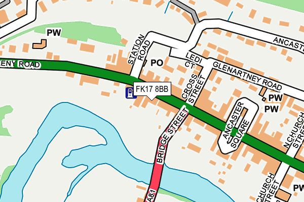 FK17 8BB map - OS OpenMap – Local (Ordnance Survey)