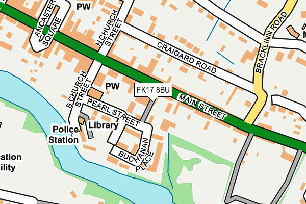 FK17 8BU map - OS OpenMap – Local (Ordnance Survey)