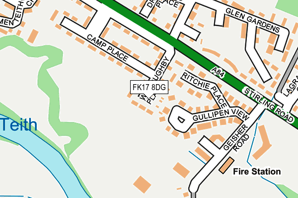 FK17 8DG map - OS OpenMap – Local (Ordnance Survey)