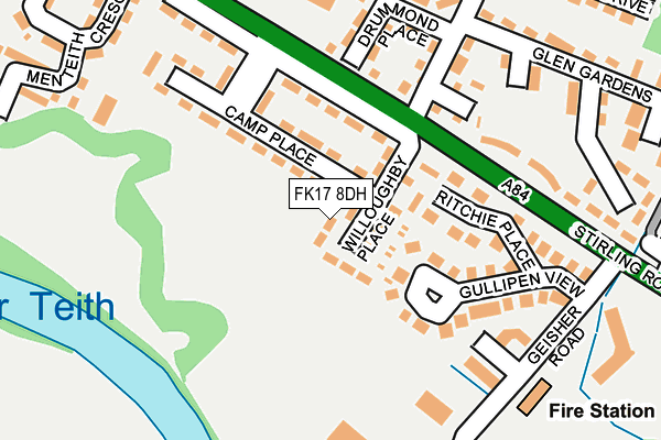 FK17 8DH map - OS OpenMap – Local (Ordnance Survey)