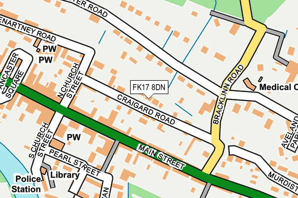 FK17 8DN map - OS OpenMap – Local (Ordnance Survey)