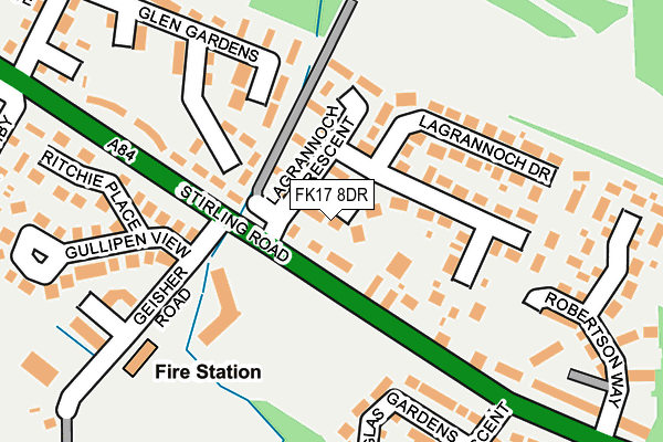 FK17 8DR map - OS OpenMap – Local (Ordnance Survey)