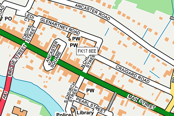 FK17 8EE map - OS OpenMap – Local (Ordnance Survey)