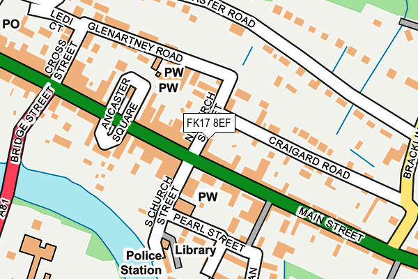 FK17 8EF map - OS OpenMap – Local (Ordnance Survey)