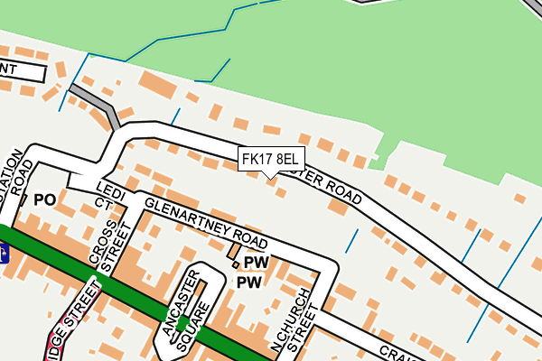 FK17 8EL map - OS OpenMap – Local (Ordnance Survey)