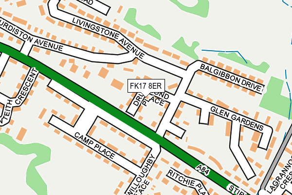 FK17 8ER map - OS OpenMap – Local (Ordnance Survey)