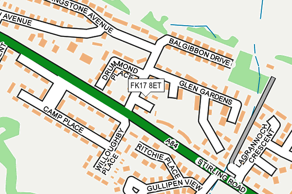 FK17 8ET map - OS OpenMap – Local (Ordnance Survey)