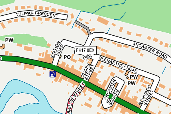 FK17 8EX map - OS OpenMap – Local (Ordnance Survey)