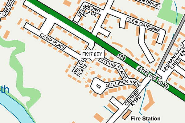 FK17 8EY map - OS OpenMap – Local (Ordnance Survey)