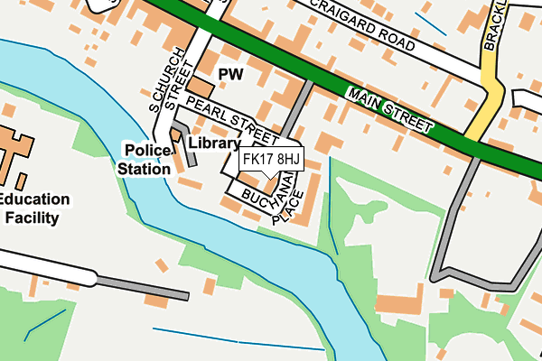 FK17 8HJ map - OS OpenMap – Local (Ordnance Survey)